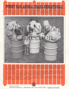 Funny faced animal heads